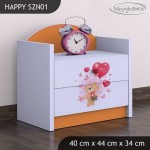 Nočna omarica Happy babies Medo z balonom 08 SZN1